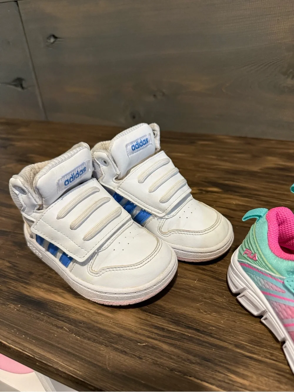 Toddler size 8 Adidas ASICS bundle of shoes